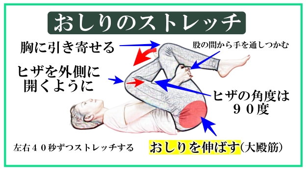 大殿筋ストレッチ